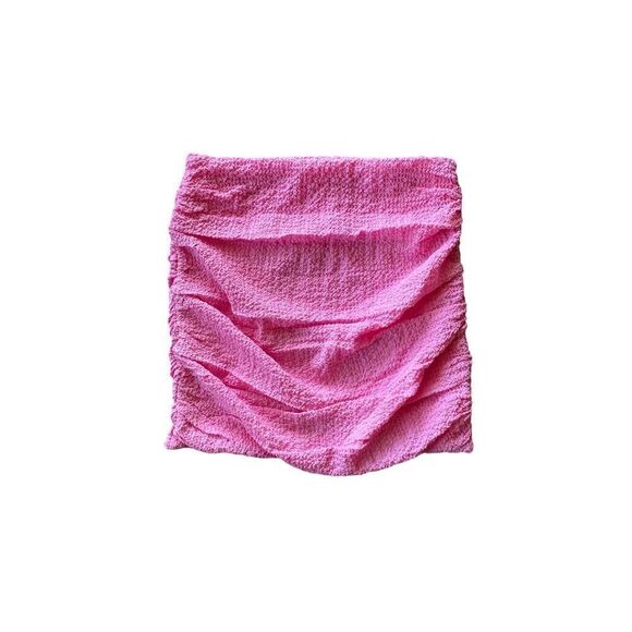 Lovers And Friends Pink Ruched Popcorn Strapless Tube Top NWT Size Medium - Picture 2 of 6